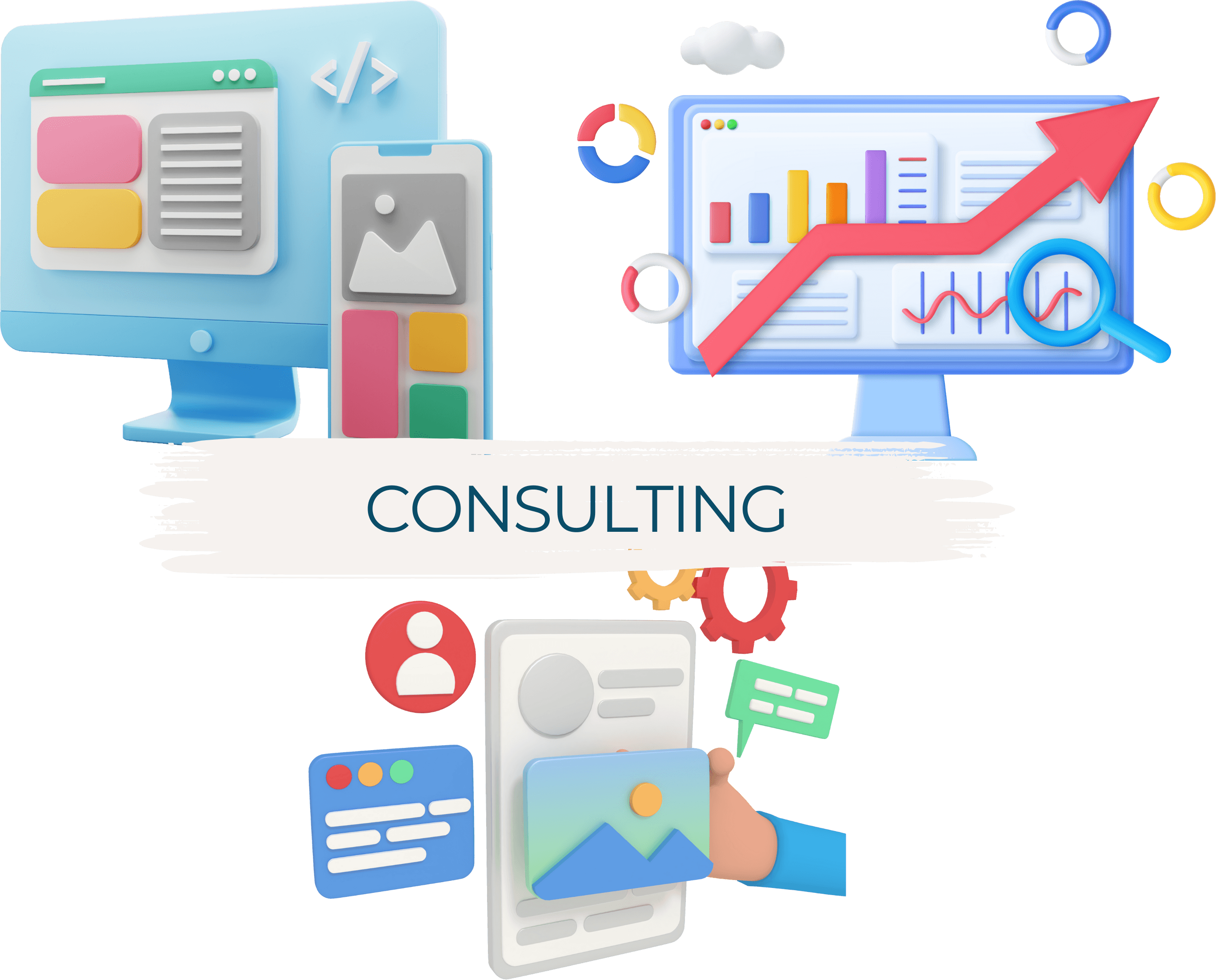 Overview of custom development and consulting services offered by Hive Innovations